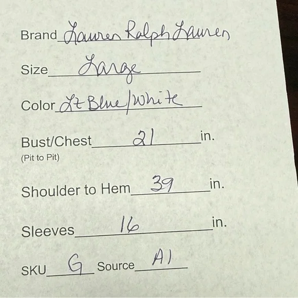 Lauren Ralph Lauren Blue Plaid Shirt Dress Tunic Button Down Roll Sleeve L - Picture 11 of 11